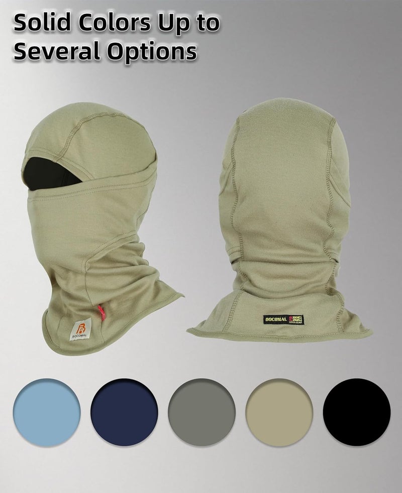 BOCOMAL FR Flame Resistant Balaclava Face Mask Arc Rated NFPA2112 CAT2 Helmet Liner Covering Hood for Welding - Image 5